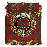 Dalziel 02 Tartan Crest Bedding Set - Golden Thistle Style